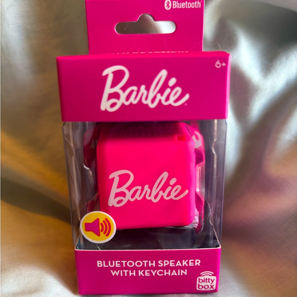 Barbie Bitty Box Bluetooth Speaker with Keychain NIB